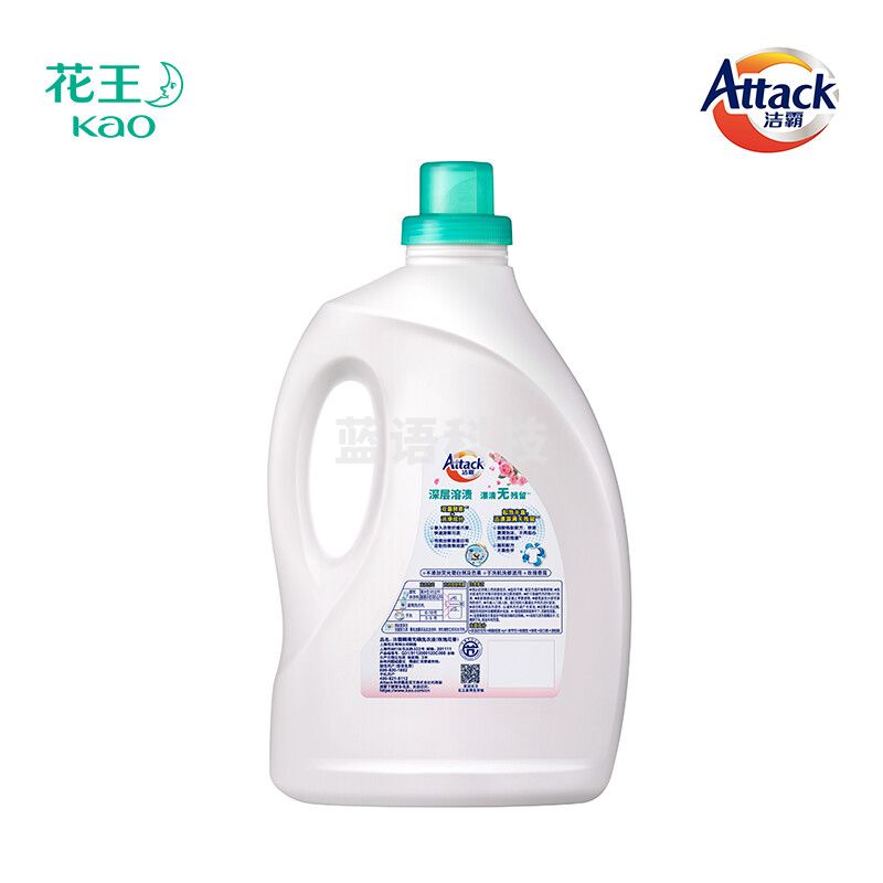 花王洁霸（ATTACK）瞬清无磷洗衣液（玫瑰花香）3kg