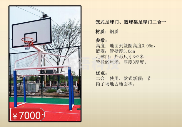 益动未来 笼式足球门 篮球架二合一