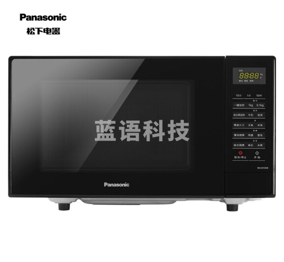 松下(Panasonic)NN-GF33KB 23升 微电脑操控家用微波炉 平板加热微烤一体 多款菜式自动烹调