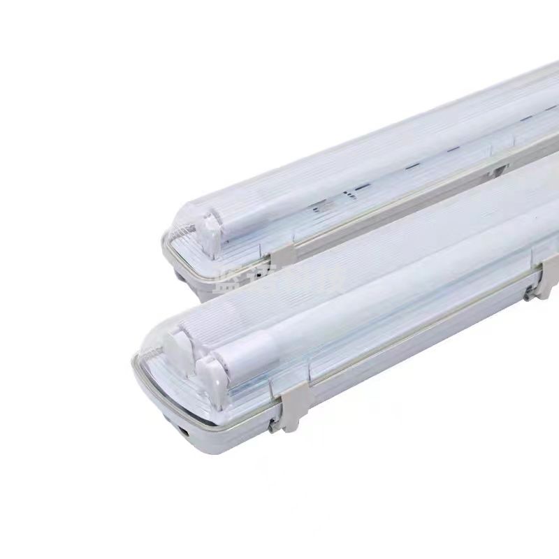 佛山 LED三防灯 双管防水防尘带罩1.2米双管共60W LED白光 全套