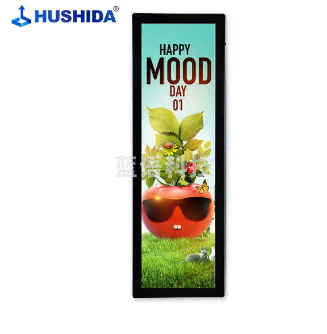 互视达(HUSHIDA)36.2英寸条形屏广告机货架屏LED触摸屏地铁车载条形液晶屏标牌长方形显示屏定制 CW-LY-55