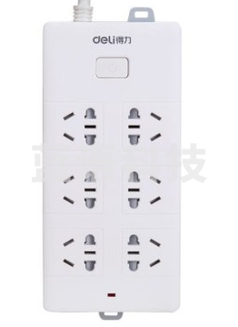 得力18260插座3米