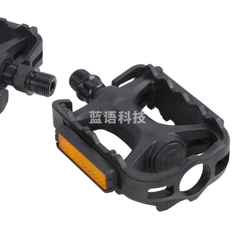 迪卡侬 山地公路城市自行车脚踏板轴承XC自锁尼龙FR铝合金AM锁鞋RR折叠踏板-1864469