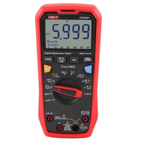 优利德(UNI-T)UT61D+ 自动量程高精度数字万用表 万能表 电工表