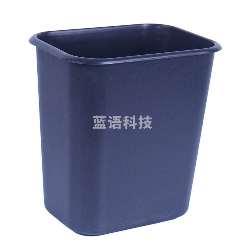 白云清洁（baiyun cleaning）AF07021 酒店客房垃圾桶 办公室商用纸篓垃圾篓 14L 灰色反边