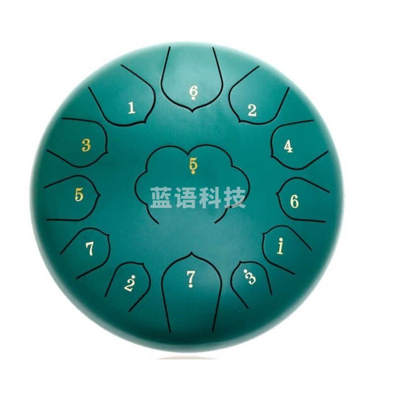 阿萨斯 空灵鼓13音12寸 静音鼓 成人儿童初学专业钢舌鼓手碟鼓礼物打击乐器 孔绿 电子电工类