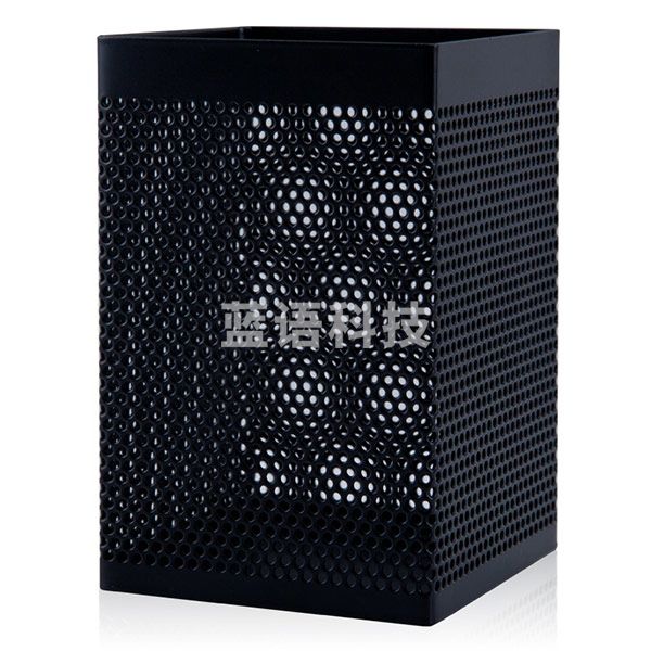 广博（GuangBo）WZ5921 铁丝网方形金属笔筒办公型 5个装