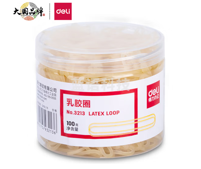 得力(deli) 橡皮筋 3213 100g/盒