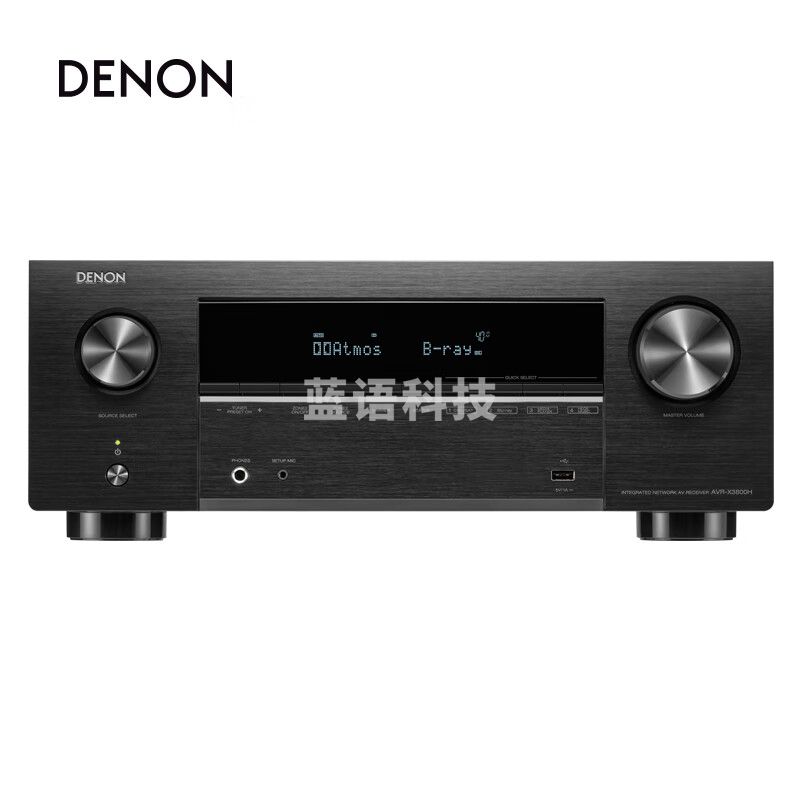 天龙（DENON）AVR-X3800H 家庭影院9.4声道AV功放机 8K杜比全景声 DTS:X  Auro3D全面三维音效 蓝牙WIFI 黑色