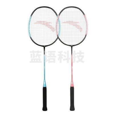 安踏 ANTA 602-1 羽毛球拍 对拍深凹槽升级碳素对拍 蓝粉对拍 M301
