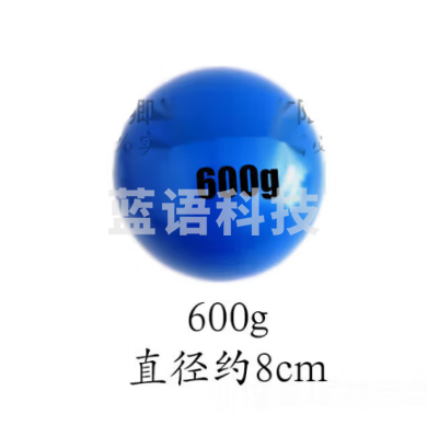 蓝色软式橡胶铅球标枪投掷球实心球200g-8kg 600g