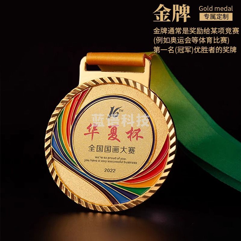 纪念奖牌 活动比赛创意礼品纪念勋章高档奖牌金银铜牌批发金箔定
