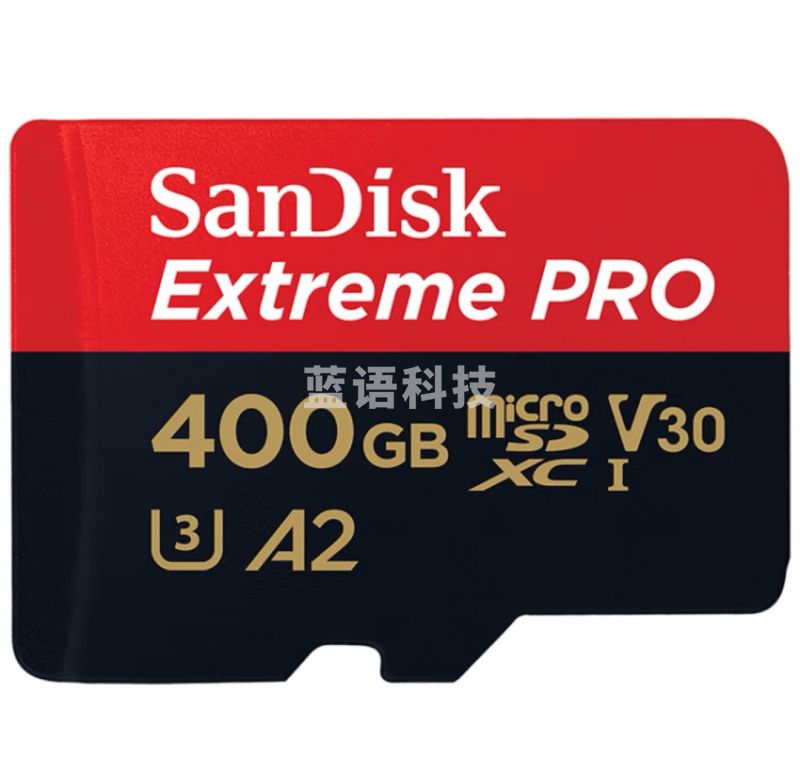 闪迪(SanDisk)A2 400GB TF(MicroSD)存储卡C10 V30 U3 4K至尊超极速移动版内存卡读速170MB/s 写速90MB/s SDSQXCZ-400G-ZN6MA