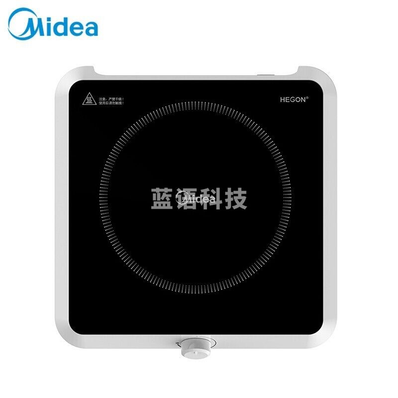 美的（Midea） 电磁炉C22-RX2207TQ多功能大功率 精致小体积4D防水旋磁叠式大线盘 白色 RX2207TQ