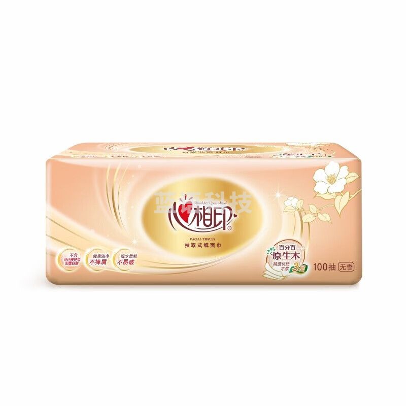 心相印 DT55100 抽纸纸巾整箱100抽24包母婴适用卫生纸可湿水面巾纸擦