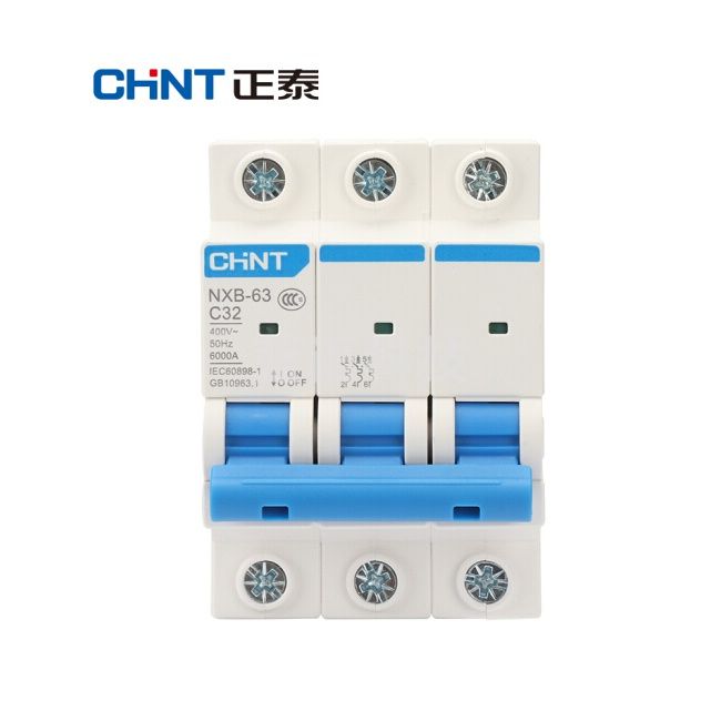 正泰 NXB-63-3P-C32 过载空气开关 DZ47升级款小型断路器 3P 32A