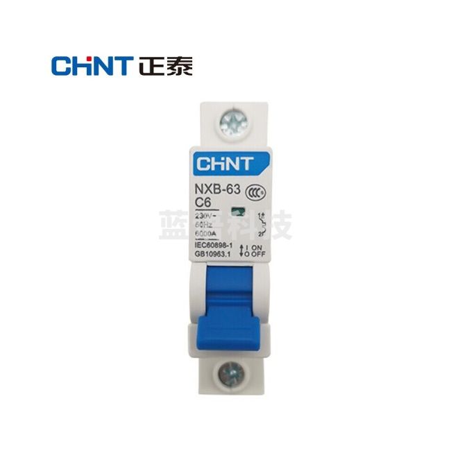正泰 NXB-63-1P-C10 过载空气开关 DZ47升级款小型断路器 1P 10A