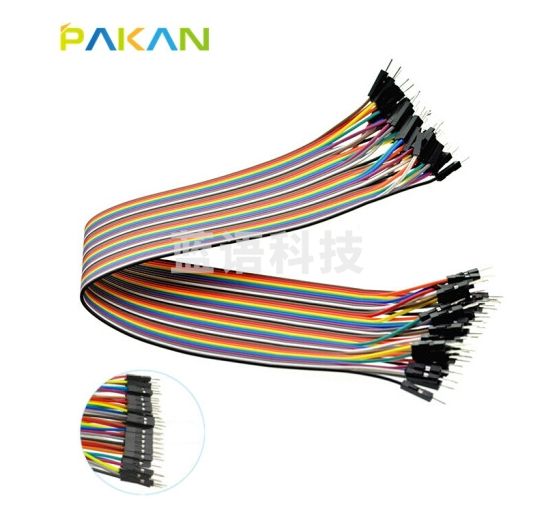 PAKAN 40P杜邦线 母对母 公对公 公对母  彩排线 模型线材 30CM 公对公 20个