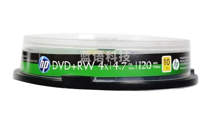 惠普（HP） DVD+RW可擦写 光盘/刻录盘 空白光盘 4速4.7GB 桶装10片