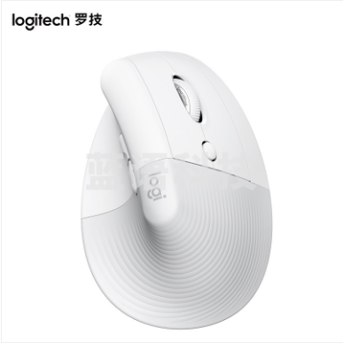 罗技（Logitech） Lift无线人体工学垂直鼠标 Vertical无线蓝牙轻音办公鼠标中小手型 白色