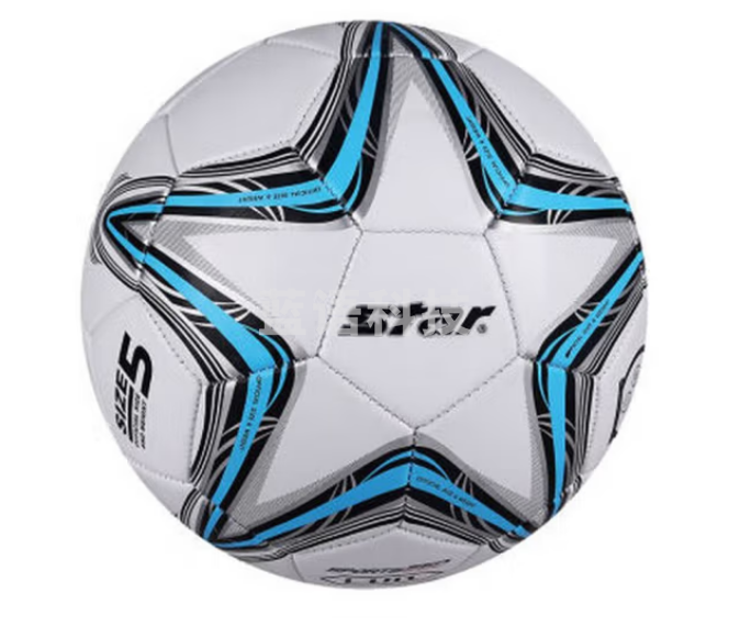 世达(star)SB8235-07足球5号 蓝色PVC 机缝青少年儿童足球