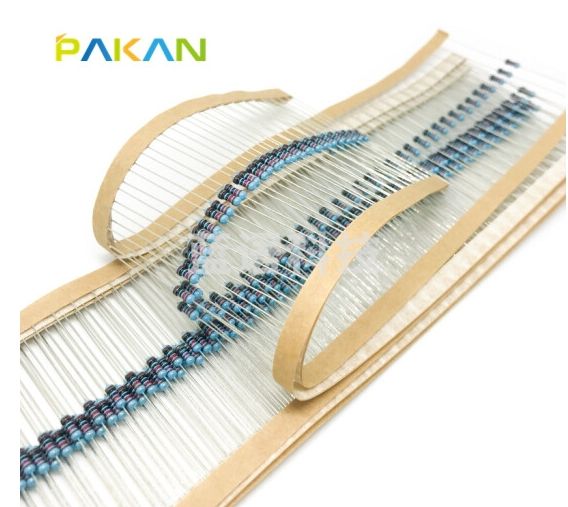 PAKAN 3.3K 1/4W金属膜电阻 1% 五色环 3.3千欧 电阻器 编带装 5000只