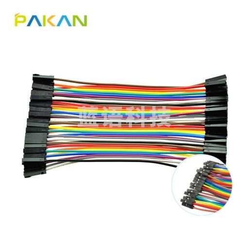 PAKAN 40P杜邦线 母对母 公对公 公对母  彩排线 模型线材 10CM 母对母 30个