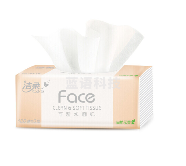 洁柔抽纸 粉Face柔韧3层100抽面巾纸*24包大规格 100%原生木浆 整箱