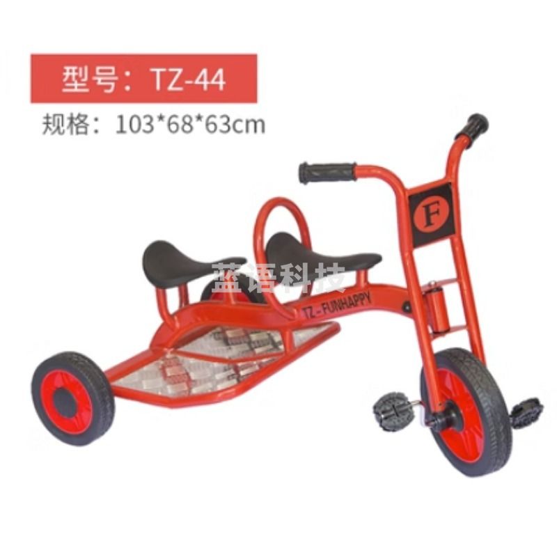 企普 幼儿园三轮车幼教童车儿童平衡车户外防侧翻多人旋转车单人脚踏车 表演类