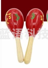 逸风雅致 大号刻花沙锤 沙锤乐器 木沙球打击乐器 奥尔夫沙锤 刻花款