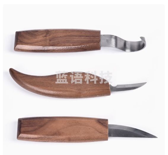 陶艺工具雕刻刀修坯泥塑挖勺刀弯刀手工diy木工削刀木刻刀