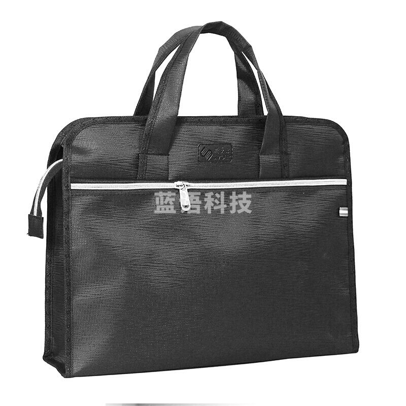 斯莫尔(SIMOER)SL-522 黑色 大容量商务文件袋手提资料袋立体文件包公文包会议袋培训包 黑色-厂家直发可定制