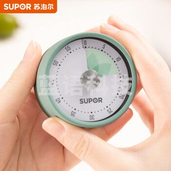 苏泊尔SUPOR 厨房烘焙定时器学生时间管理 定时磁吸设计 艾草绿 KG06AU10