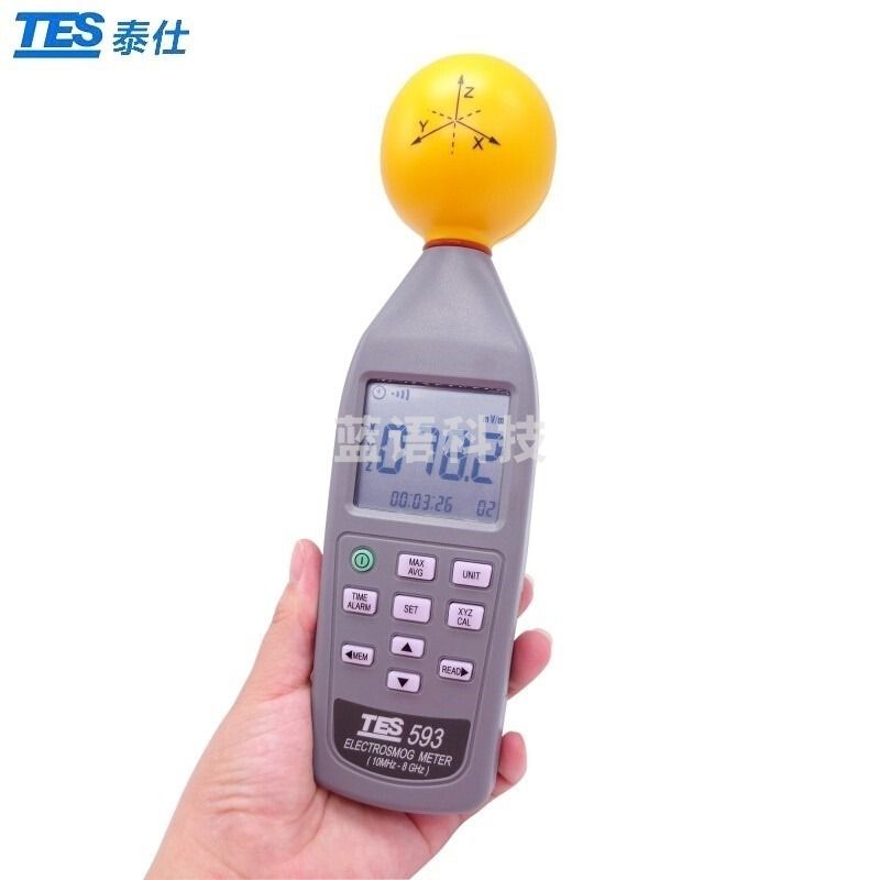 泰仕 高斯计 电磁波辐射检测仪高频工业高精度辐射检测仪 TES-593R（单位：个） 环境测试附件 学科专用仪器设备