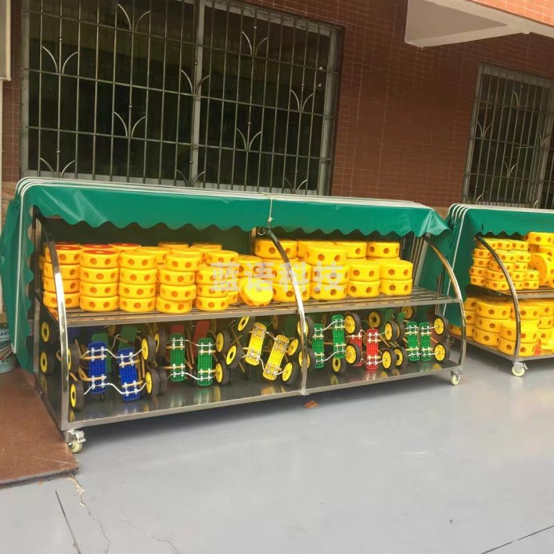 皖尧 幼儿园户外收纳架儿童玩具储物架室外防雨收纳柜玩具柜棚子 户外类 学科专用仪器设备
