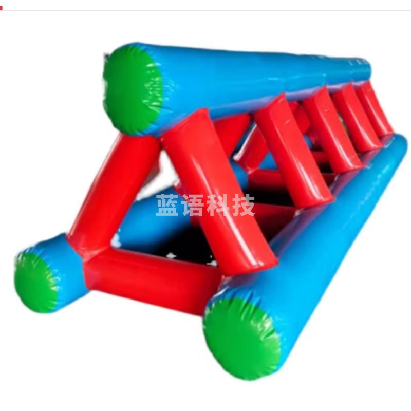 俊采云  MK41趣味新款充气云梯坐坐梯三角梯运动道具幼儿园体智能训练游戏器材 三角架4米（单位：件）