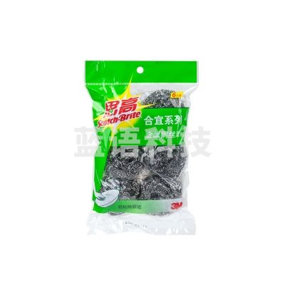 3M 思高 合宜系列金属钢丝球 超强洁净 6个装