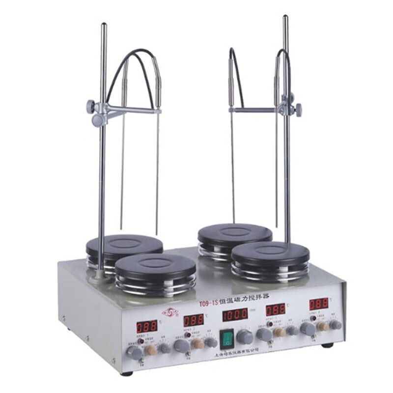 JISENPUER上海司乐T09-1S四工位数显恒温磁力搅拌器 T09-1S