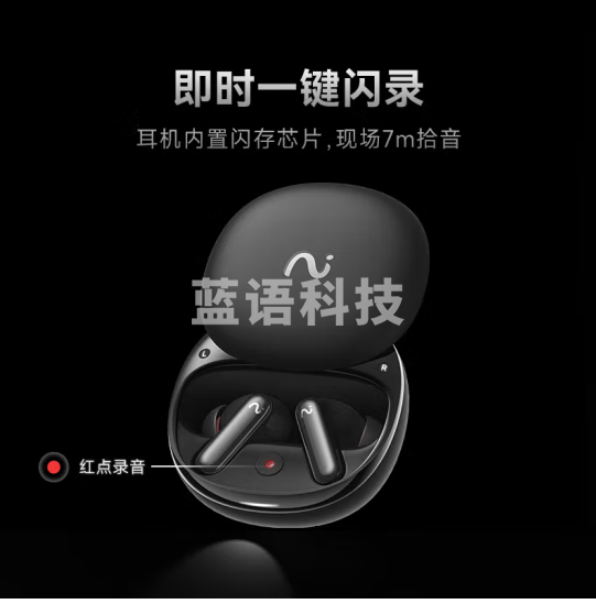 科大讯飞【旗舰新款】录音降噪会议耳机Pro2夜影黑 一键闪录 AI会议助理 同传翻译 主动降噪 苹果华为通用