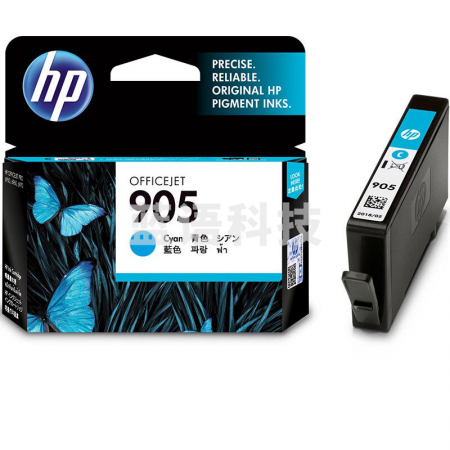 惠普 HP 墨盒 T6L89AA 905号 (青色) 适用：HP OfficeJet Pro 6960 多功能一体机、HP OfficeJet Pro 6970 多功能一体机