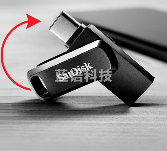 闪迪(SanDisk) 512GB Type-C USB3.1手机U盘DDC3 黑色 至尊高速酷柔 传输速度150MB/s 双接口 APP管理软件  SDDDC3-512G-Z46