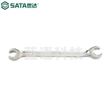世达（SATA）48202 全抛光油管扳手13x14MM
