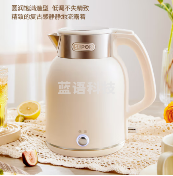 苏泊尔（SUPOR）2L电水壶恒温热水壶双层防烫电热水壶316不锈钢烧水壶开水壶无缝内胆 一键保温 SW-20J01P