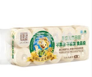 泉林本色 BK140 140G10粒装卷筒 空心卷纸 105MM*110MM3层/卷 淡黄色