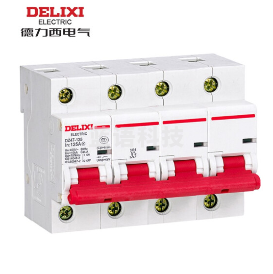 德力西   DZ47-125 4P  125A  微型断路器