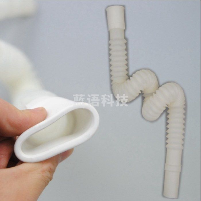 巨联（JULIAN）硅胶头可伸缩面盆下水管洗脸盆洗手盆排水管加长防臭台盆延长软管