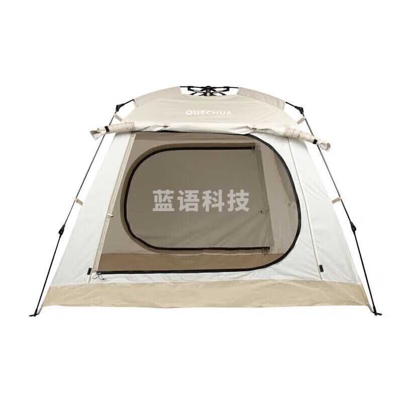 迪卡侬（DECATHLON）帐篷加厚遮阳遮雨登山装备大空间防蚊全自动速开双人4人QUNC2022升级款天幕遮阳蓬（自带杆）