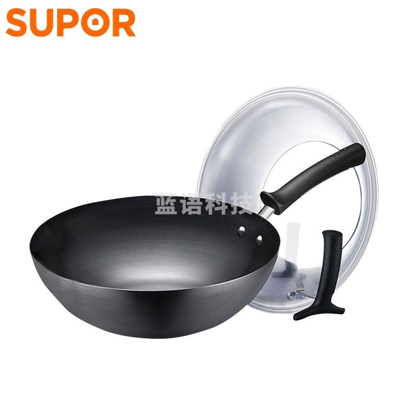 苏泊尔FC30H7 臻铁真不锈炒锅 可立盖（无副把手）30cm