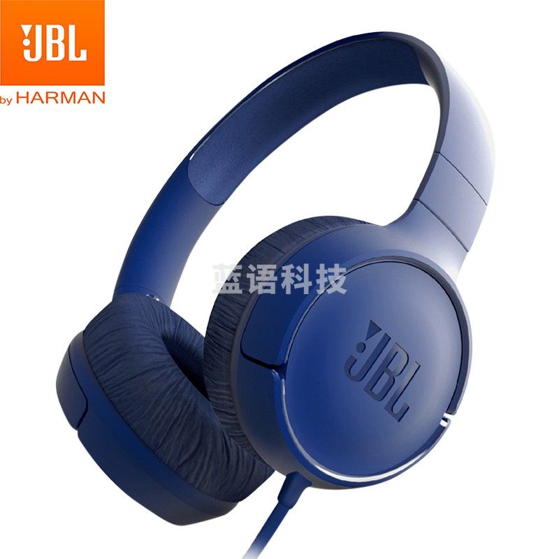 JBL TUNE 500 头戴式有线耳机耳麦 运动耳机+游戏耳机 石墨蓝新版