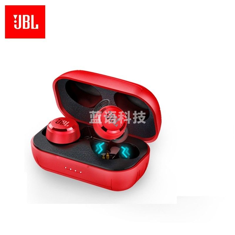 JBL T280TWS PLUS 真无线蓝牙耳机 半入耳式运动耳机 手机音乐双耳立体声苹果安卓通用耳机 激情红